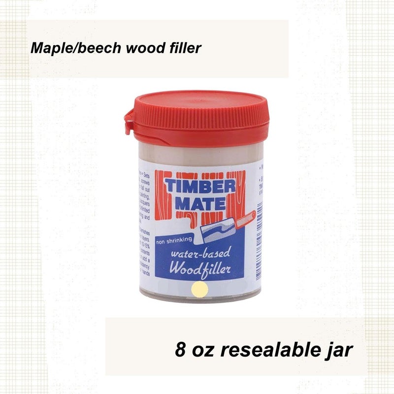 Timbermate Maple/Beech/Pine Hardwood Wood Filler 8Oz Jar - Image 2